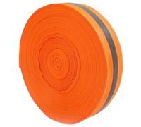 Beach Volleyball Lines 2'' x 328' Nylon Beach Vibrant Orange Volleyball Boundary Lines Tear-Resistant Reflective Caution Lines for Running Track Lanes, Finish Line Markers,Volleyball Boundary Lines