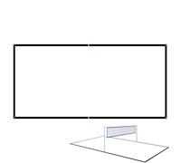 Beach Volleyball Lines: Bounding Lines Courts on Lawn, Set Ropes with Visible Marked Edge | For Backyard, Camping, Picnic, Park, Beach, Outdoor Sports, Party Design