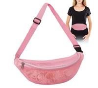 Beach Waist Bag | Shell Bag with Adjustable Strap - Lightweight Waist Pack with Zipper, Portable Organizer for Kids and Adults