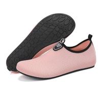 Beach Water Shoes Mens Womens Breathable Quick Dry Swim Shoes Lightweight Aqua Shoes Barefoot Socks for Pool Boating Surfing Diving Yoga (Pink,3 UK/35 EU)