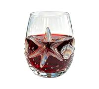 Beach Wine Glasses - 100ml Handmade Sea-Themed Glassware