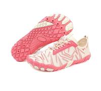 Beach Womens Water Shoes Quick Drying Non Slip Aqua Shoe for Snorkeling Kayaking Bathing Sport Activities Summer Barefoot Shoe Breathable Lightweight Wide Fit Swimming Ladies Water Shoes Red