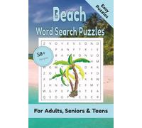 Beach Word Search Puzzle: 50+ Puzzles Word Search Easy to Read about Beach and More | 6x9 inches, 110 pages | Gift for Beach & Summer Lover