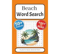 Beach Word Search: Word Searches with Easy to Read Print about Summer, Vacation and More