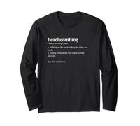 Beachcomber Dictionary Funny Beachcombing Long Sleeve T-Shirt