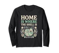 Beachcomber Home is Where The Shell is Seashell Collector Long Sleeve T-Shirt