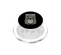 Beachcomber Home Is Where The Shell Is Seashell Collector PopSockets PopGrip for MagSafe