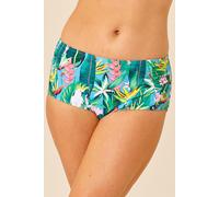 Beachcomber Women's High Waist Bikini Brief in Bright Green | Size: 14 Beachcomber Bright Green 14