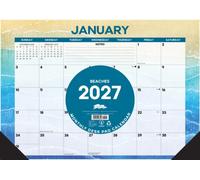 Beaches 2027 17" x 12" Monthly Deskpad