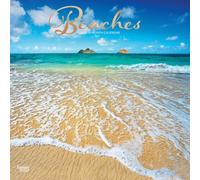 Beaches 2027 12 X 24 Inch (Hanging) Monthly Square Wall Calendar Foil Stamped Cover Plastic-Free: Original BrownTrout-Kalender [Mehrsprachig] [Kalender]