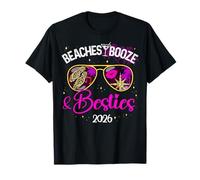 Beaches Booze Besties Girls Trip 2026 Florida Jamaica Hawaii T-Shirt