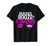 Beaches Booze Besties Girls Trip 2026 Florida Jamaica Hawaii T-Shirt