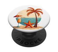 Beachfront Waves and Wonders Escape PopSockets Adhesive PopGrip