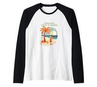 Beachfront Waves and Wonders Escape Raglan Baseball Tee