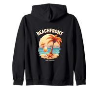 Beachfront Waves and Wonders Escape Zip Hoodie