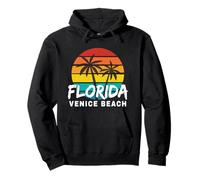 Beachgoer Venice FL Retro Palm Tree Venice Beach Traditional Pullover Hoodie