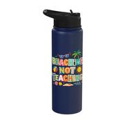 Beaching Not Teaching Funny Elementary Teacher Life Stainless Steel Insulated Water Bottle