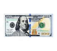 Beachland 100 Dollar Bill Beach Towel 30 x 60 inch - 100% Cotton Pool Towel, Travel, Camping, Lake (1 Towel 100 Dollar Bill)