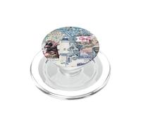 BeachLeopard Collage East Coast Summer Preppy Bible Verse PopSockets PopGrip for MagSafe