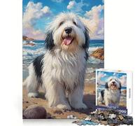 Beachside Canine Joy 1000 Piece Jigsaw Puzzles for Adults Teenagers Reasoning Practice Restful Escape Premium Edges Meaningful Gift (38x26cm)