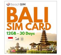BeachSIM Bali SIM card valid for 30 days.12GB of data at 4G/5G speeds. Prepaid data SIM only. Quick activation. Easy Recharge. Works in All Indonesia.