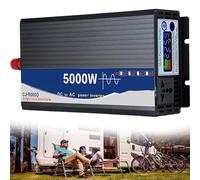 Beachtiful 5000W Sump Pump Backup Battery, Pure Sine Wave Inverter with Cooling Auto Switches for Continuous Sump Pump Operation for Emergency and Power Outage Use,DC12VtoAC220V