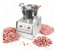 Beachtiful Commercial Food Processor Electric Food Cutter Multifunction Meat Vegetable Cutter Stainless Steel Food Processor Suitable for Vegetable Fruits Meat Grains Ginger Garlic 15L