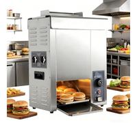 Beachtiful Fully Automatic Burger Machine, 2000W Electric Conveyor Toaster, Pro Temp Control 50-300°C, 1600 Slices/H, Commercial Use