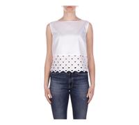 Beachwear Top- female- Max Mara- Sleeveless Tops- White- M- Tops M