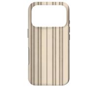 Beachy Boho Coastal Stripes Sand Dune Driftwood Taupe Case for iPhone 17 Pro