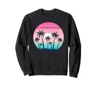 Beachy Hawaiian Sunset Palm Trees Summer Nights Sweatshirt