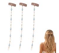 Beachy Mermaid Hair Accent Clip, Mermaid Starfish Invisible Hair Clips, Summer Beach Vacations Hairs Accessories, Clip In Hairs Accessories Boho for Beach Vacations, Weddings, Festivals (3pcs)
