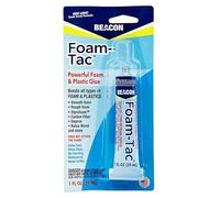 Beacon Adhesives Foam-Tac 29ml - Strong Adhesive Glue - Heavy Duty Adhesive for Plastic & Applications - Plastic Glue with Dry Crystal Clear Formula 10x20x2cm