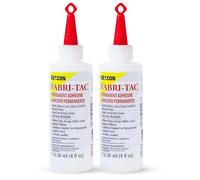 Beacon Fabri-Tac 118ml Medium Bottle, Clear - Permanent Adhesive Fabric Glue (Double Pack) - Strong Leather Glue for Lace, Glass, Wood & Trims - Quick Drying Craft Glue for Upholstery & Home decor