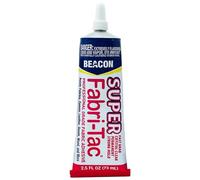 Beacon Fabri-Tac 73ml Tube, Clear - Permanent Adhesive Fabric Glue - Strong Leather Glue for Lace, Glass, Wood & Trims - Quick Drying Craft Glue for Upholstery & Home decor