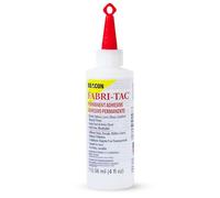 Beacon Fabri-Tac 118ml Permanent Adhesive Fabric Glue - Strong Leather Glue for Lace, Clothes, Glass, Wood & Trims - Quick Drying Craft Glue for Upholstery, Home decor & Household Repairs