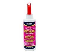Beacon Felt Glue 118ml Medium Bottle, Clear - Strong Art Glitter Glue for Crafting - Non Toxic & Easy to Apply - Perfect School Paper, DIY Crafts & Home Decor