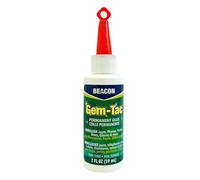 Gem-Tac 59 ml Small Plastic Bottle with Nozzle,Transparent - Strong Fabric Glue for Jeans, Jackets,Rhinestone, Glass, & Gem - Perfect Art Glue for Embellishing Shoes, Glasses & Phones (1 Pack)