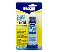 Beacon Glass, Metal & More 59ml Medium Dries Bottle, Clear - Strong Glue for Plastic, Leather, Rubber & jewellery - Perfect Ceramic, Glass & Metal Glue for Repairs, Crafts, and Durable Bonding