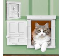 Beacon Hill® Interior Cat Door - Durable Indoor Cat Door for Tall Cats or Dogs, No Flaps, Stylish and Easy DIY Pet Door, Spacious Large Kitty Door for Cats Up to 20 lbs, by Purrfect Portal