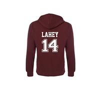 Beacon Hills School Derek Hell - Stilinski Lahey McCall Teen Lacrosse Hoodie Wolf Hoodie (Medium, Lahey 14) Burgundy