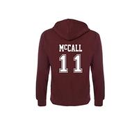 Beacon Hills School Derek Hell - Stilinski Lahey McCall Teen Lacrosse Hoodie Wolf Hoodie (X-Small, McCall 11) Burgundy