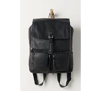 Beacon Leather Backpack at Free People in Black - female