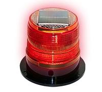 Beacon Light - ABS PC Wireless LED Warning Lamp | Solar Powered Magnetic Safety Signal with Eight Beads | Vehicle Mounted Night Visibility Light for Traffic Construction Engineering and Emergen