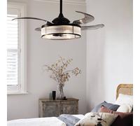 Beacon Lighting Beacon ceiling fan light Fanaway Corbelle black quiet