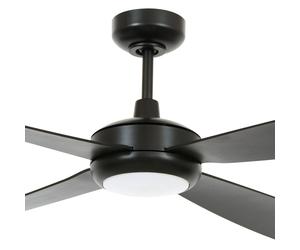 Beacon Lighting Beacon ceiling fan with light Slipstream, black, quiet
