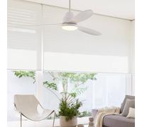 Beacon Lighting Beacon ceiling fan with light Whitehaven white quiet