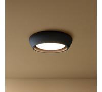 Beacon Lighting Beacon Fjord ceiling light, black, plaster, Ø 28 cm, GX53