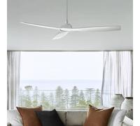 Beacon Lighting Beacon Moto ceiling fan, white, Ø 132 cm, quiet