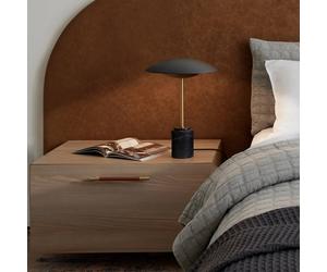 Beacon Lighting Beacon table lamp Loft, black, height 42 cm, marble base